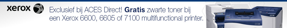 GRATIS Zwarte toner bij een Xerox 6600, 6605 of 7100 multifunctional.