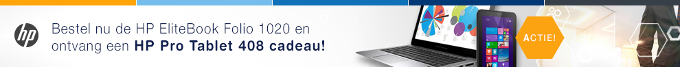Gratis HP Pro Tablet 408 bij een HP EliteBook 1020 GHD