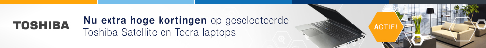 Hoge kortingen op geselecteerde Toshiba notebooks