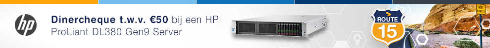Ontvang een dinercheque t.w.v. €50,- bij aankoop van een HP ProLiant DL380 Gen9 Server