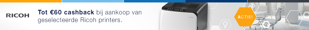 Ontvang tot €60 cashback op een Ricoh printer