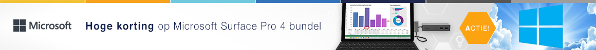 Bespaar nu €200,- op de Microsoft Surface Pro 4 Laptop Bundel