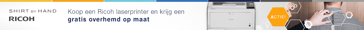 Gratis overhemd op maat bij Ricoh laserprinters