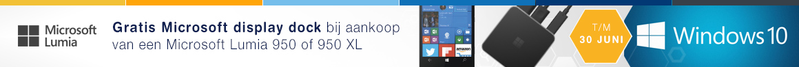 Gratis Microsoft Display Dock bij geselecteerde Microsoft Lumia smartphones