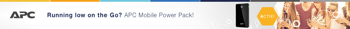 30% Korting op Mobile Power Packs van APC!
