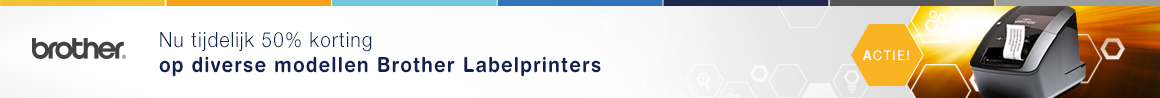 50% korting op labelprinters Brother