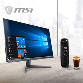 Gratis draagbare Minipresso bij aanschaf van een MSI PRO 24X
