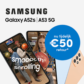 €50 retour bij Galaxy A52s/53