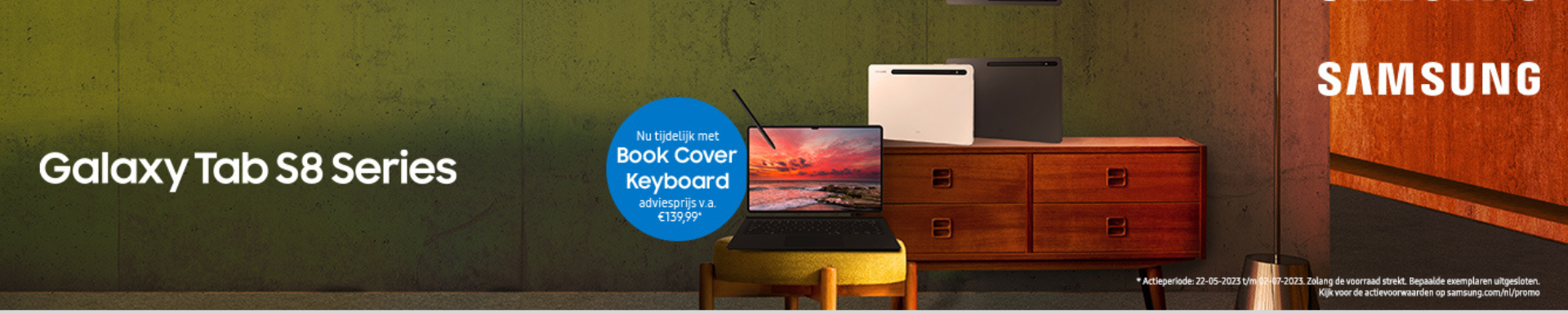 Gratis Book Cover Keyboard bij aankoop Samsung Galaxy Tab S8